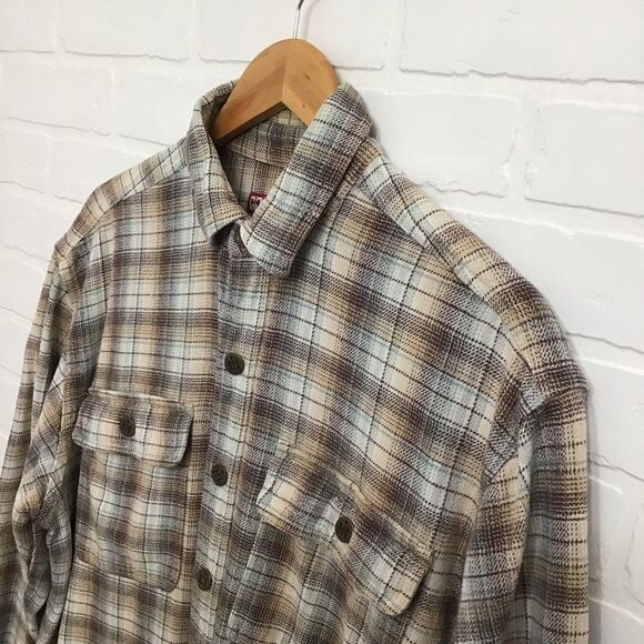 MCCORMICK western cowboy wear plaid men 100% cotton button down shirt in Large - Picture 3 of 14